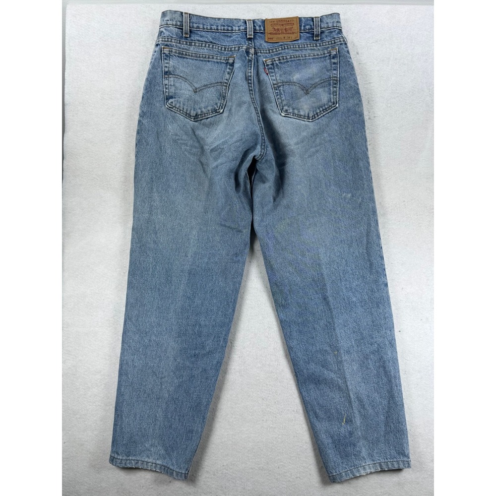 Vintage Levis 560 Loose Fit Tapered Leg Jeans Mens 34x32 Blue Made in USA 90s - Picture 10 of 12